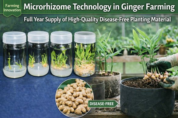 Microrhizome Technology in Ginger Farming – Full Year Supply of High-Quality Disease-Free Planting Material