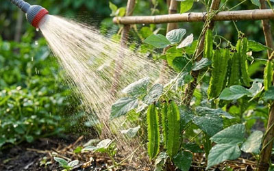 Winged Beans Plant Watering