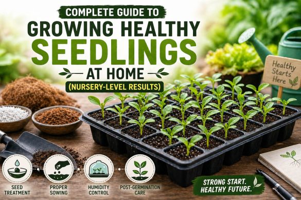Complete Guide to Growing Healthy Seedlings at Home (Nursery-Level Results)