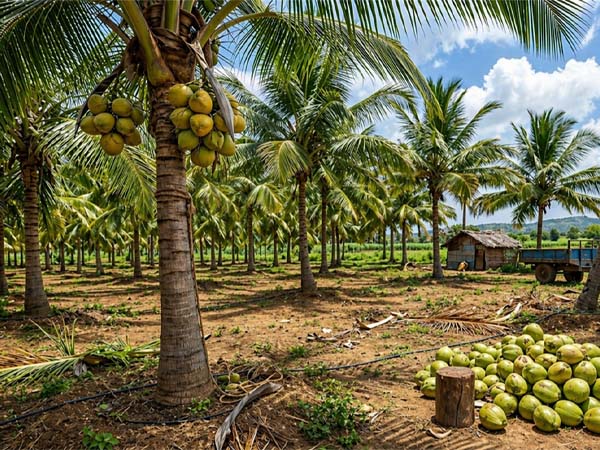 Soil profile of coconut growing regions in Karnataka