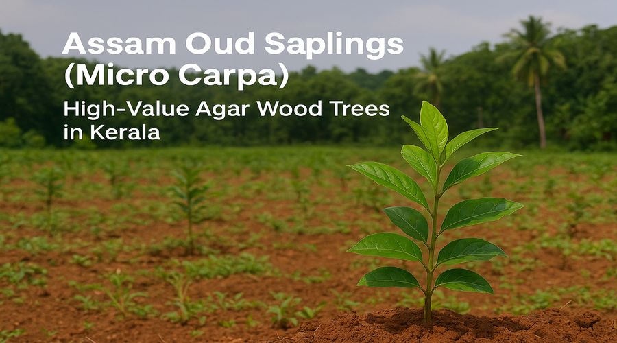 Assam Oud Micro Carpa saplings in nursery Pavoor Kollam