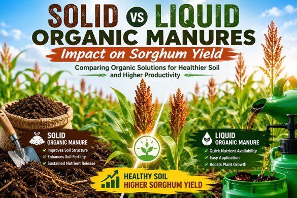 Impact of Solid and Liquid Organic Manures on Parching Sorghum Growth, Yield & Profitability