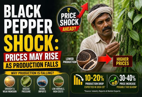 Black Pepper Price Update: Production Falls, Rates Rise in South India