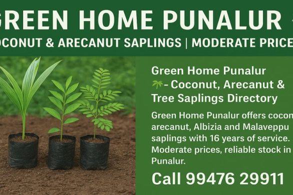 Green Home Punalur 🌴 – Coconut, Arecanut & Tree Saplings Directory