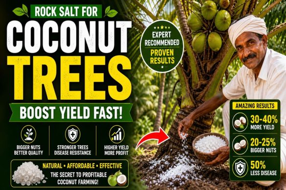 Boost Coconut Yield Naturally with Rock Salt – Farmer’s Guide