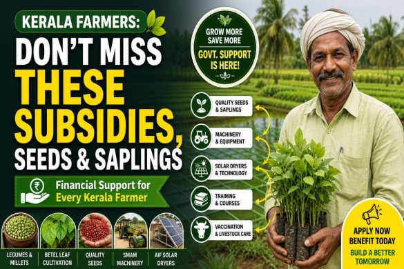 Kerala Farm Subsidies 2026: Seeds, Saplings & Machinery Support