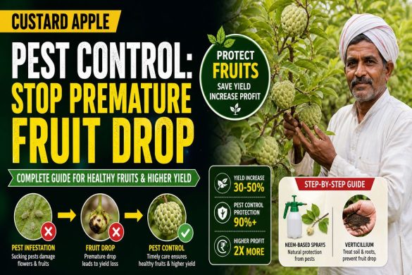How to Control Pest / Fungus in Custard Apple Before Fruits Drop