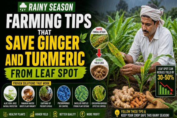 Ginger & Turmeric Leaf Spot Treatment: Rainy Season Farming Tips