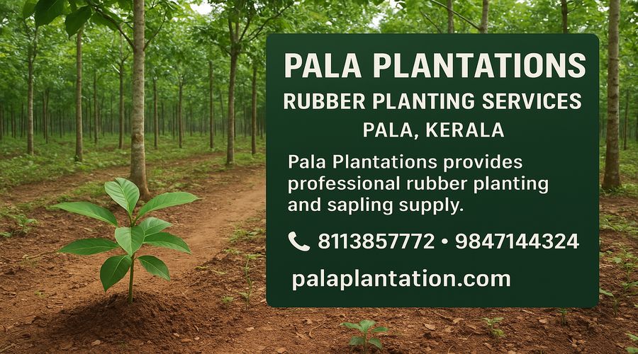 Pala Plantations rubber tree planting overview