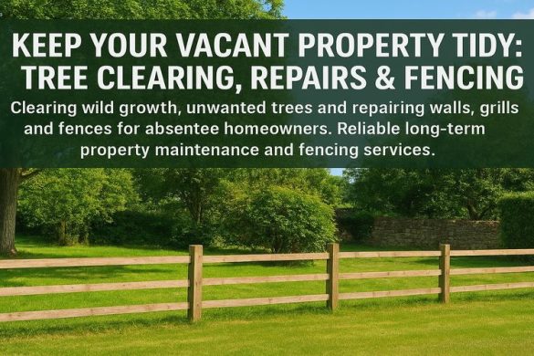 Vacant Property Kerala : Cleaning & Tree Clearing, Repairs & Fencing Works