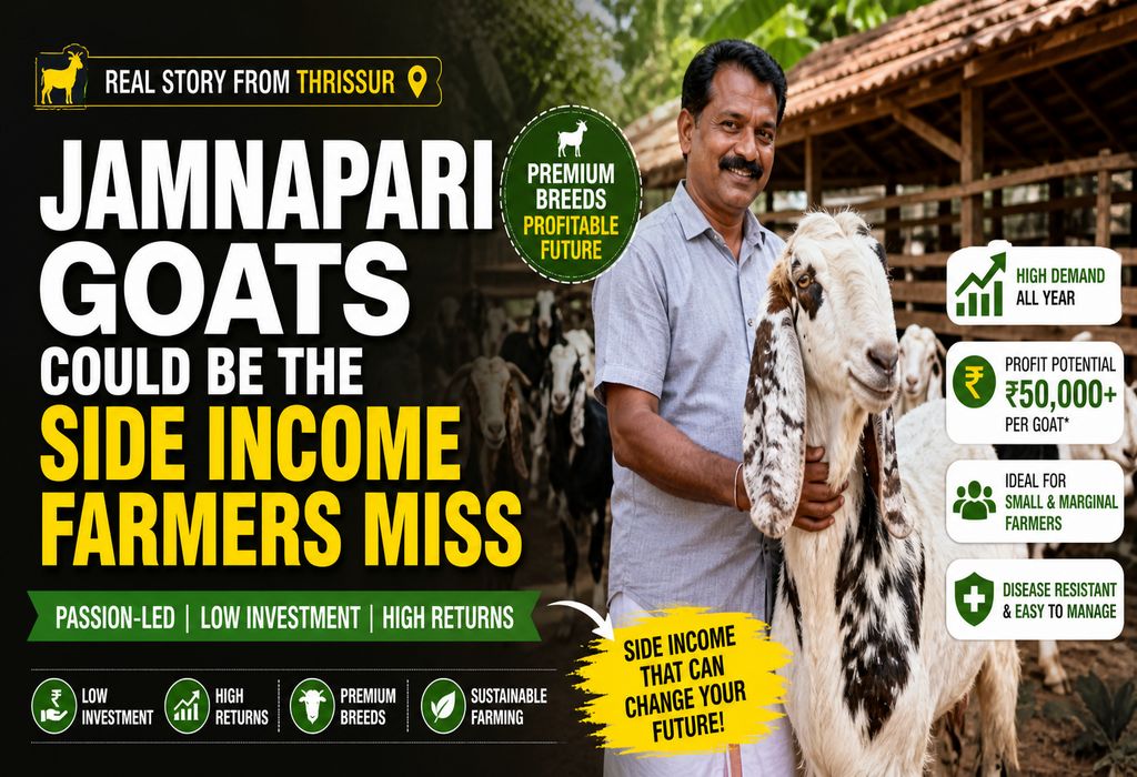 Jamnapari Goat Farming: How Premium Breeds Became a High-Value Side Income