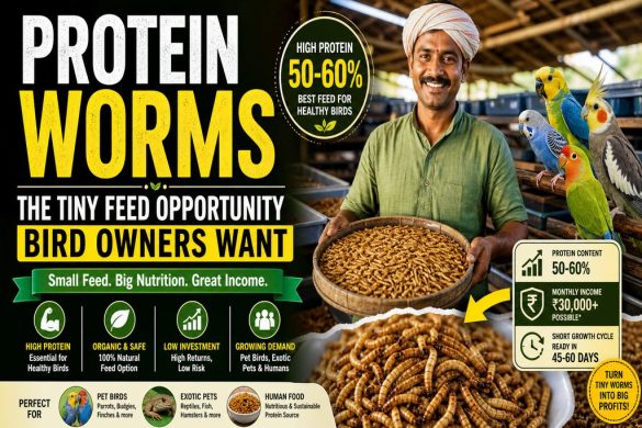 Mealworm (Protein) Farming: A Low-Investment Bird Feed Business
