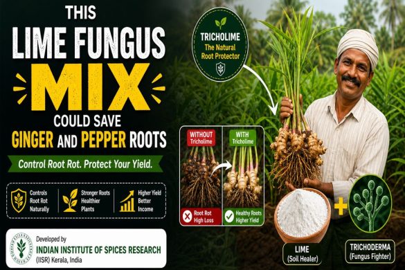 TRICHOLIME: This Lime Fungus Mix Could Save Ginger And Pepper from Root Diseases