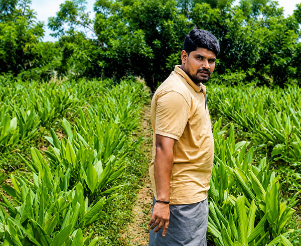 Farm in-charge Karuppuswamy