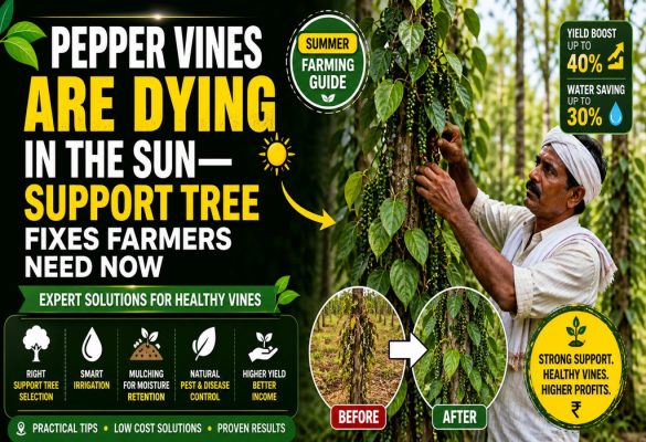Pepper Vine Summer Care: Shade, Mulching & Quick Wilt Guide