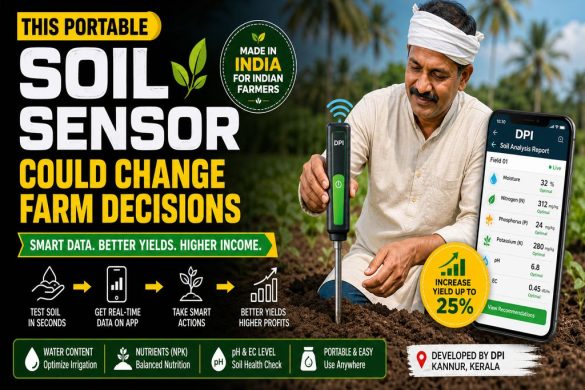 Soil Sensor Developed by Kannur Startup Can Measure NPK, pH and Moisture via Mobile App to Cut Fertilizer Costs