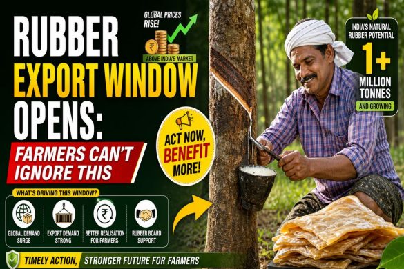 Rubber Export from India: Price Gap Creates New Opportunity for Farmers