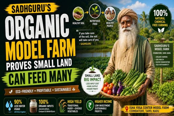 Sadhguru’s Organic Model Farm in Coimbatore Shows What Small Land Can Grow