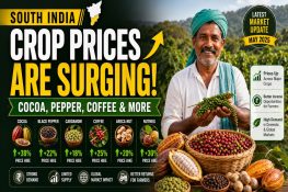 South India Crop Prices 2026: Cocoa, Pepper, Coffee & Cardamom Rates