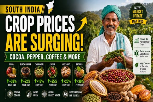South India Crop Prices 2026: Cocoa, Pepper, Coffee & Cardamom Rates