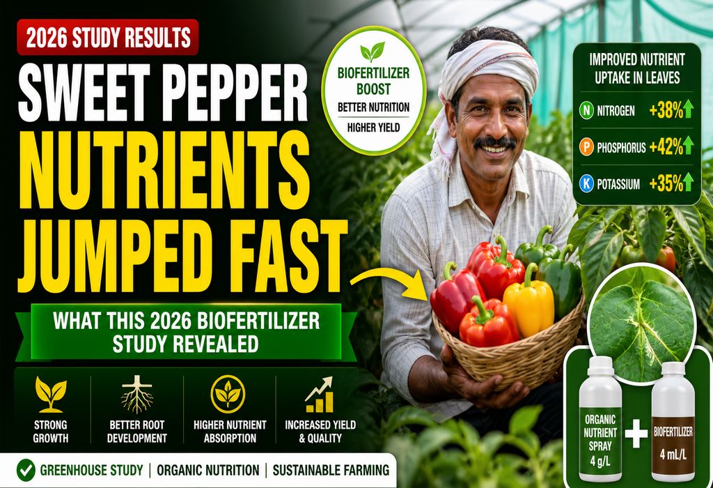 Organic Spray + Biofertilizer: What works better for Sweet Pepper (Study & Results)